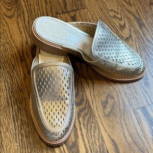 Franco Sarto Metallic Gold Slip-On Loafers
